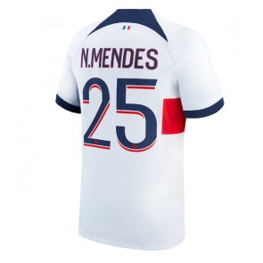 Paris Saint-Germain Nuno Mendes #25 Replika Udebanetrøje 2023-24 Kortærmet